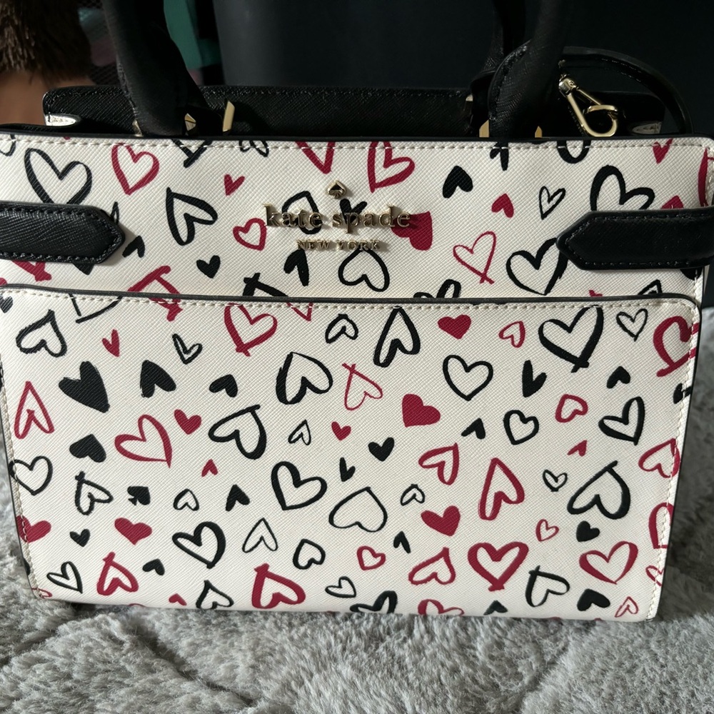 Kate Spade scribble hearts bag